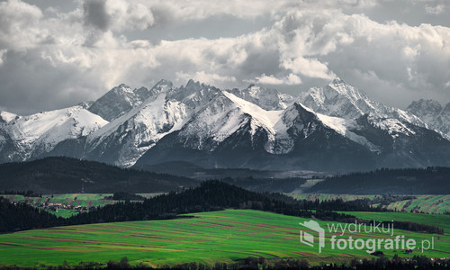Wiosenna panorama Tatr.