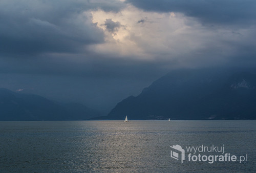 Jezioro Genewskie przed lipcową ulewą.