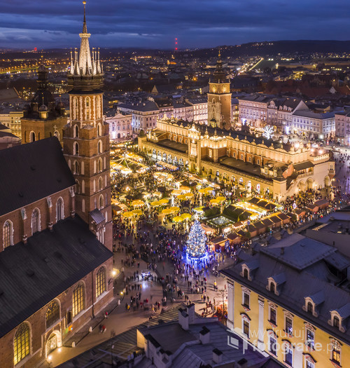 Jarmark Bożonarodzeniowy na Rynku Głównym w Krakowie