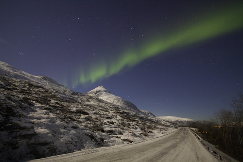Fotografia wykonana na wyspie Kvaloya w północnej Norwegii. Przedstawia oczywiście krajobraz i cud natury jakim jest zorza polarna. To niesamowite zjawisko odbiera dech w piersiach. Jestem niezwykle szczęśliwy iż dane mi było nie tylko je sfotografować ale i podziwiać na własne oczy. Praca ta została wyróżniona przez redakcję Foto-Kurier. 