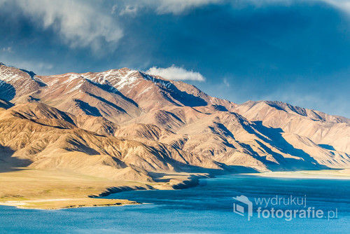 Beautiful view of  Yashikul Lake in Pamir in Tajikistan