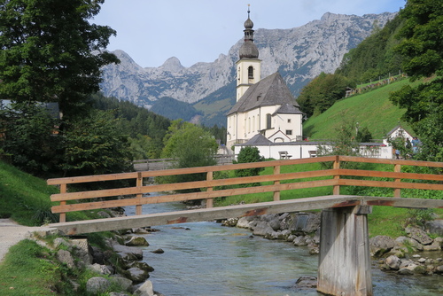 Ramsau bei Berchtesgaden, Alpy Bawarskie.