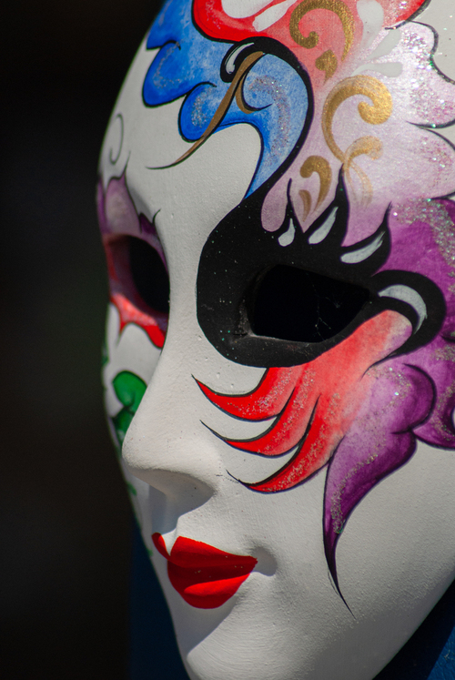 Maska, zdjęcie wykonane w Wenecji.