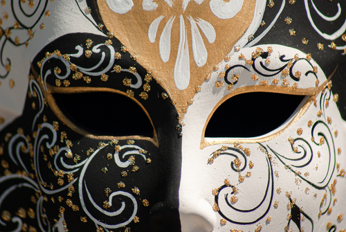 Zdjęcie maski weneckiej, Wenecja.