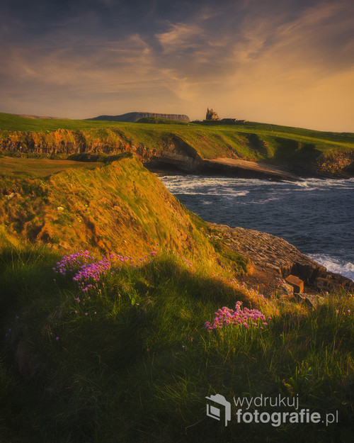 Zamek Classiebawn, położony na zachodnim wybrzeżu Irlandii, okazało się być wspaniałym miejscem. Wiosna, zachodzące słońce i przepiękna sceneria. Wystarczyło ustawić odpowiedni kadr i wcisnąć przycisk migawki.