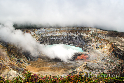 Krater wulkanu Poas, Kostaryka 2015