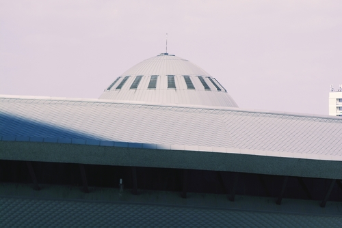 Spodek, ikoniczna budowla Katowic. 