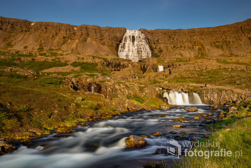 Wodospad Dyjandi na Islandii