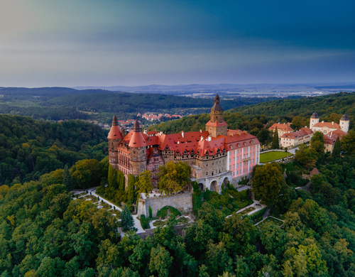 Piękny zamek książ, Jedna z największych atrakcji Dolnego śląska.  