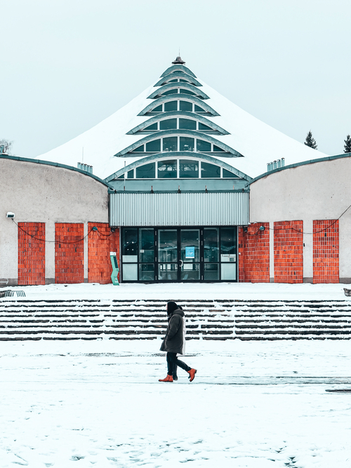 Hala wystawowa Kapelusz w parku Śląskim, edycja zimowa