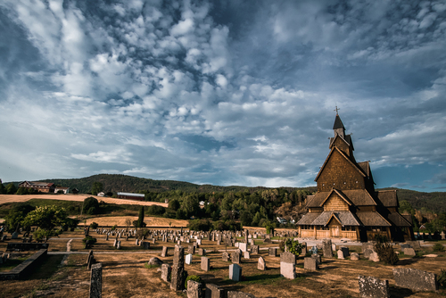 Kościół Klepkowy z 13 wieku w Norwegii