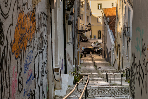 Uliczka w Lizbonie prowadząca do punktu widokowego - Senhora do Monte, jednego z najwyżej położonych w Lizbonie w dzielnicy Graça.
Zdjęcie jest fragmentem zbioru prac pt. „Lisboa 2022”. Wykonane techniką cyfrową. Limitowana liczba sztuk 10. Więcej o całym cyklu można przeczytać i zobaczyć w publikacji: https://issuu.com/matoryn/docs/lizbona_part1_luty2022

