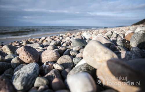 Kamienna plaża nad Bałtykiem