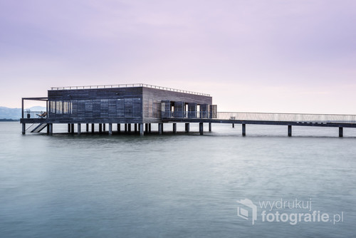 House on stilts on the Costance lake (Bodensee). 